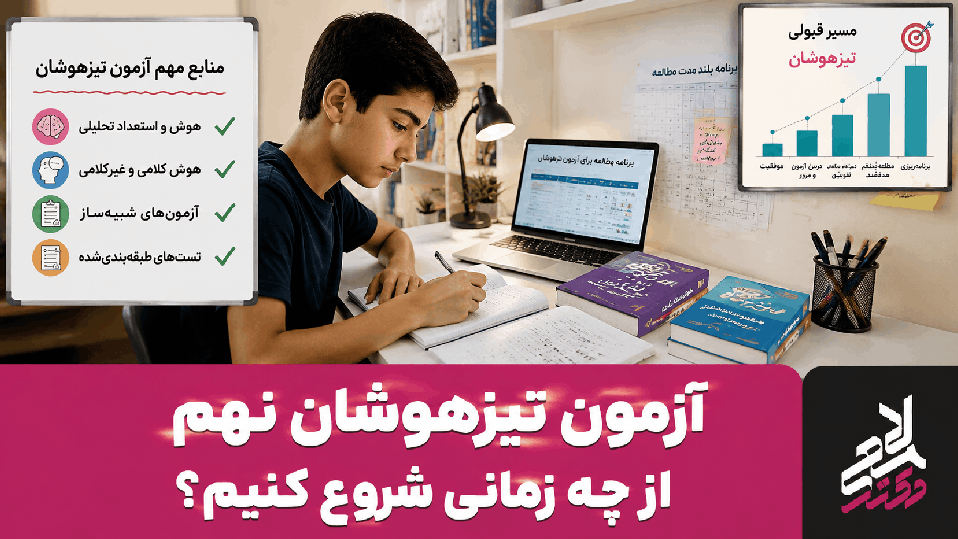 برای آزمون تیزهوشان نهم از چه زمانی شروع کنیم؟