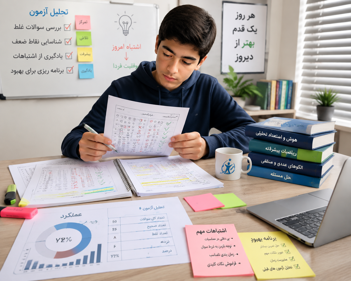 تحلیل آزمون آزمایشی و بررسی اشتباهات برای افزایش شانس قبولی تیزهوشان