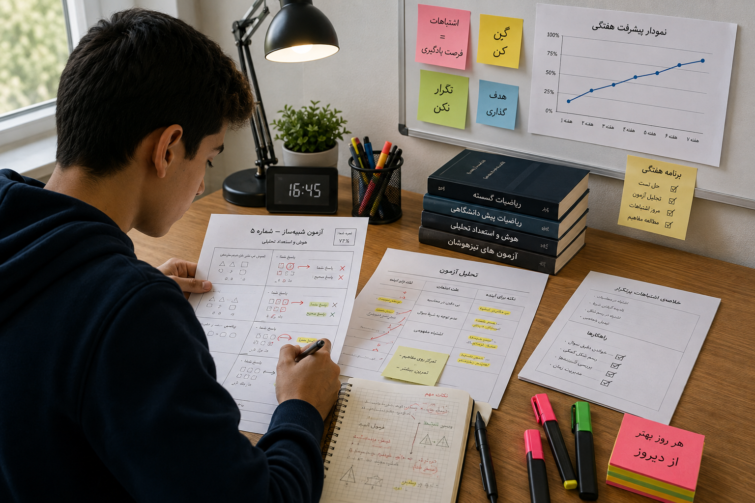تحلیل آزمون آزمایشی و بررسی اشتباهات برای افزایش شانس قبولی تیزهوشان