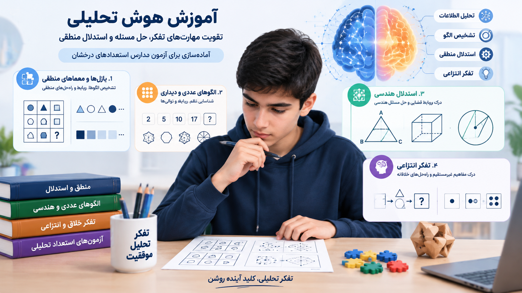 تمرین استعداد تحلیلی و حل مسئله برای آزمون سمپاد